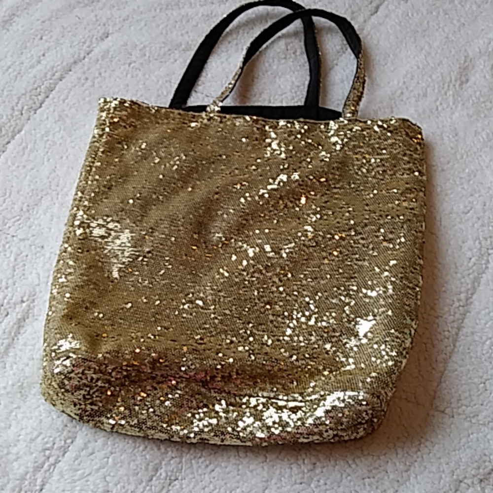 Victoria secret sequin tote bag